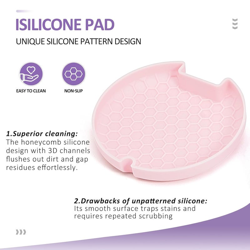 Gaboolo Store Retainer Case with Mirror and Lanyard,Slim Aligner Case with Vent Holes,Cute Dental Brace Box with Retainer Removal Tool and Brush (Purple Pink with Lanyard) - Image 4